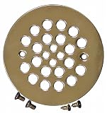 Plumbest D41-102 Shower Stall Drain, Polished Brass