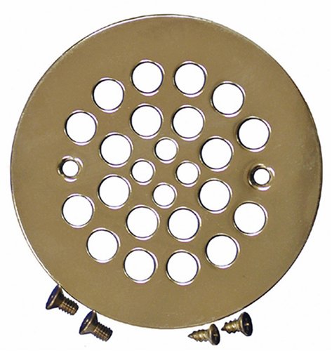 Plumbest D41-102 Shower Stall Drain, Polished Brass