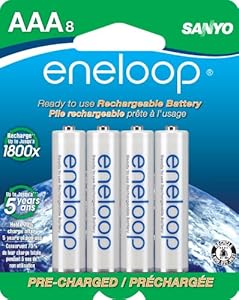 eneloop AAA 1800 cycle, Ni-MH Pre-Charged Rechargeable Batteries, 8 Pack