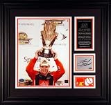 Tony Stewart Framed Photograph w/ Race Used Sheet Metal & Fire Suit