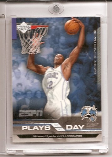 Cheap 2005 /06 Upper Deck ESPN Dwight Howard "Plays of the Day" Basketball Card - Mint Condition- Shipped In Protective Screwdown Case !