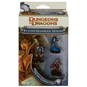  D&D Dungeon and Dragons Players Handbook Heroes Miniatures Arcane Characters 3