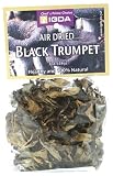 Dried Black Trumpet Mshrooms, 1OZ (Pack of 3 ), by Vivido Natural