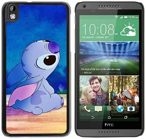 HTC Desire 816 case,Custom Cartoon Lilo &amp; Stitch Black HTC Desire 816 cover