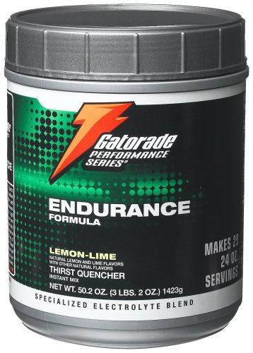 Gatorade Performance Series Endurance Formula Instant Mix, Lemon-Lime, 50.2-Ounce Canister