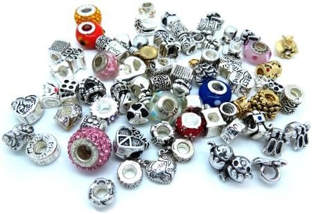 93% OFF HUGE CLEARANCE! 15pcs of HIGH QUALITY Random Multi-Style Charms Beads Family, Friends, Animals, Murano, Crystal, Brands, 925 Sterling Silver Findings, & MANY MORE! Fits Authentic Pandora, EvesErose, Biagi, Troll, Chamilia, European Bracelets (Satisfaction Guaranteed! Eves Boutique Packaging)