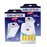 Produkt-Bild: Euro Plus PH 1207/2 2er Pack Philips Staubsaugerbeutel und 5 Conny Clever Duftstaebchen