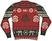 STAR WARS Darth Vader Stormtrooper Heads at-at Red Ugly Christmas Sweater (Adult Large)