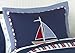 Sweet Jojo Designs 4-Piece Nautical Nights Boys Sailboat Children's Bedding Twin Set