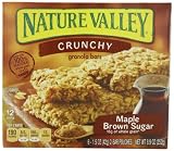 Nature Valley Crunchy Granola Bars, Maple Brown Sugar, 12-Count Boxes (Pack of 6)