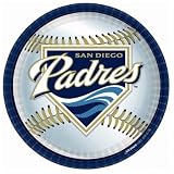 Costumes 203798 San Diego Padres Baseball- Round Dinner Plates