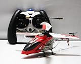 FALCON S107G – Gyro R/C Helikopter – 3 Kanal – 22 cm – incl. USB-Ladekabel – Farbe rot oder gelb – Hubschrauber flugfertig, LED, TURBO-Funktion