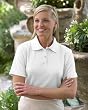 Ladies Short Sleeve Pique Pima Polo, White