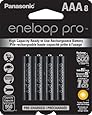 Panasonic BK-4HCCA8BA Eneloop Pro AAA New High Capacity 950mAh Typical Ni-MH Pre-Charged Rechargeable Batteries, Pack of 8