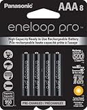 Panasonic BK-4HCCA8BA Eneloop Pro AAA New High Capacity 950mAh Typical Ni-MH Pre-Charged Rechargeable Batteries, Pack of 8