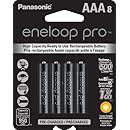 Panasonic BK-4HCCA8BA Eneloop Pro AAA New High Capacity 950mAh Typical Ni-MH Pre-Charged Rechargeable Batteries, Pack of 8