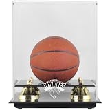 Mounted Memories New York Knicks Mini Golden Classic Team Logo Basketball Display Case