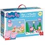 Jumbo Puzzle - Peppa Pig Duo Puzzle 12 and 24 pieces