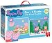 Jumbo Puzzle Peppa Pig Duo Puzzle (12 and 24 Pieces)