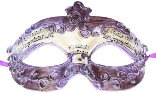 New Unisex Adults Children Music Note Pattern Half Face Mask (Purple)