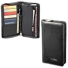 Millennium Leather Travel Wallet Black 9500-64BK