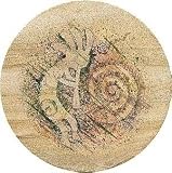 Stylized Kokopelli Sandstone Thirstystone Coasters