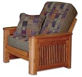 Simmons Futons Z57221DSSC15 Cascade Tobacco Chair with Tetrapod Mattress