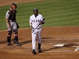 San Francisco Giants v Texas Rangers, Game 4: Vladimir Guerrero Photographic Poster Print by Stephen Dunn, 12x16