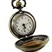 YouYouPifa Classic Retro Amber Pattern Edge Engraved Small Pocket Watch