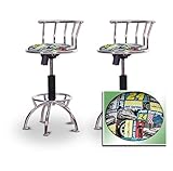 2 24"-29" Jeff Gordon Nascar #24 Seat Chrome Adjustable Specialty / Custom  ....