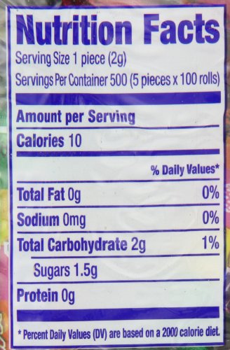 Mentos Mini Rainbow Mint Rolls Tub, 100-Count