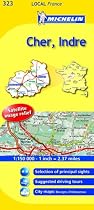 Cher, Indre (Michelin Local Maps)