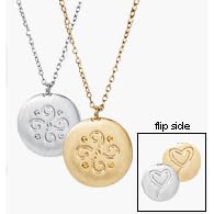 Avon mark Have a Heart Necklace Silvertone