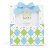 Sweet Pea Baby Blue and Green Ceramic Picture Frame
