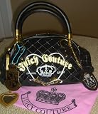 Juicy Couture Black Velour Replica Handbag