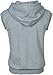 ANGEL COLA Men's Sleeveless Hoodie Zip Up Vest PT601 N.Light Gray XL