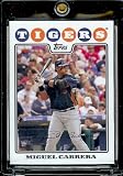 2008 Topps Baseball Cards # 10 Miguel Cabrera - Detriot Tigers - MLB Baseball Trading Card in a Protective Screw Down Display Case