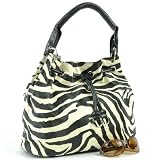 51ALaUTZmHL._SL160_ - Large Zebra Print Drawstring Leather Lk Hobo Handbag - hobo-clutch-purse