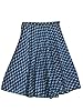 Boho-chic Womens Cotton Skirt Designer Spring Summer Blue Long Maxi Skirt