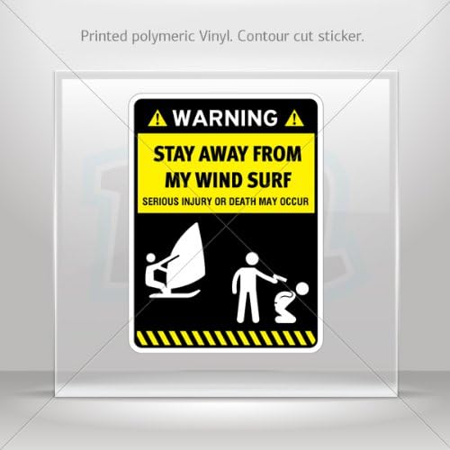 Stickers Sticker Funny Stay Away From My Windsurf Motorbike Vehicle Weatherproof Garage car Bicycle 0400 XR732