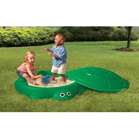 Little Tikes - Turtle Sandbox (Sandpit) Green With Lid