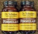2 *****NEW GLASS BOTTLES***** Dr. Schulze's Intestinal Formula #1 Colon Bowel Cleanse Laxative - SAVE on 2 Bottles! 90 Caps Each