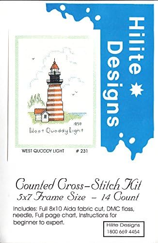 Hilite Design #231 West Quoddy Lighthouse Counted Cross Stitch Kit