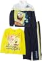 Sponge Bob Boys 2-7 3 Piece Pant Set,Blue,4T