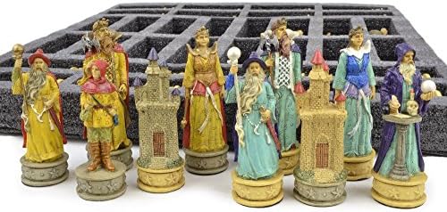 Themed Chessmen: Fantasy Wizard Chess Pieces