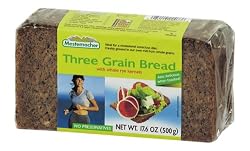Mestemacher Three Grain Bread, 17.6-Ounce Packages (Pack of 12)