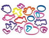 K/Craft Set of One Hundred and One Coloured Plastic Pastry Cutters, Supplied in a Drum
