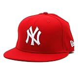 New York Yankees 59FIFTY Youth Scarlet Fitted Cap