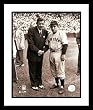 Babe Ruth New York Yankees MLB Framed 8x10 Photograph Shaking Hands with Yogi Berra