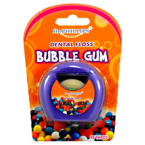 Floss Reach Dental Floss Waxed Bubble Gum 55 Yards